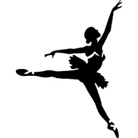 TAG Body Art Glitter Tattoo Stencil No. 65 - Ballerina - 5 pack