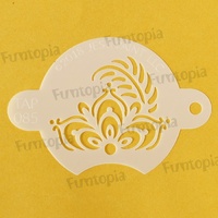 Tap Stencil 085 - Henna Fancy Flower Centrepiece