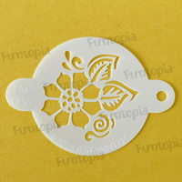 Tap Stencil 086 - Henna full Flower with leaves