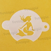 Tap Stencil 094 - Sunbathing Mermaid