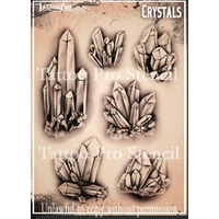 Wiser Tattoo Pro Stencils - Crystals