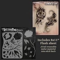 Wiser Tattoo Pro Stencil - Flower & Leaf