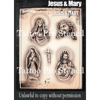 Wiser Tattoo Pro Stencil - Jesus & Mary