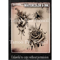 Wiser Tattoo Pro Stencils - Water Colour Splash 