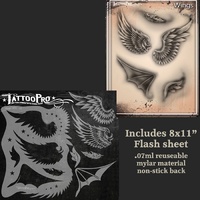 Wiser Tattoo Pro Stencil - Wings