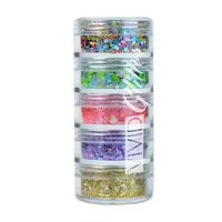 Vivid Glitter - Loose Chunky Glitter 'Festivity' Stack - 5 x 7.5g Jars