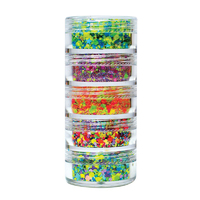 Vivid Glitter Loose Chunky 'Tropical' Stack - 5 x 7.5g Jars 