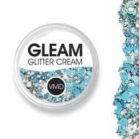 VIVID Glitter - Gleam Chunky Glitter Cream - Bluebell Blue, Silver