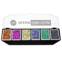 VIVID Glitter Gleam Cream 6 Colour Palette - Nocturnal 48g
