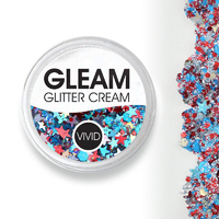VIVID Glitter - Gleam Chunky Glitter Cream - Red, White and Boom