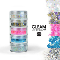 Vivid Glitter - Gleam Cream Chunky 'Purity' Stack - 5 x 7.5g Jars 