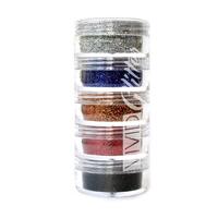 Vivid Glitter Loose Fine 'Snappin Rainbow' Stack - 5 x 7.5g Jars 