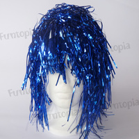 Tinsel Wig - Blue