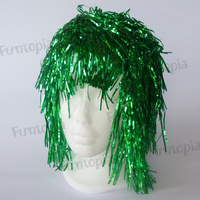 Tinsel Wig - Green