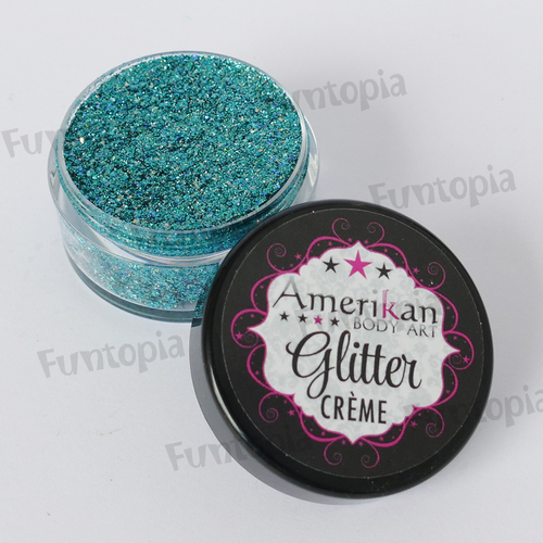 Amerikan Body Art Glitter Creme - Neptune 10g - Teal / Sea Blue