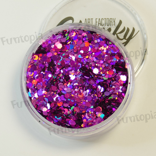 Art Factory Chunky Glitter 50ml Jar - Bubble Gum