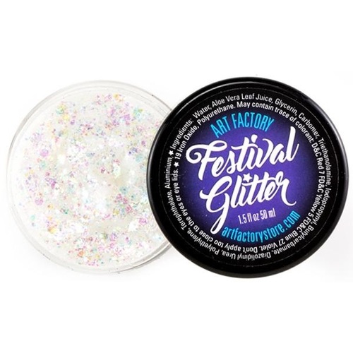 Art Factory Festival Glitter Gel 35ml Jar - Snowflake