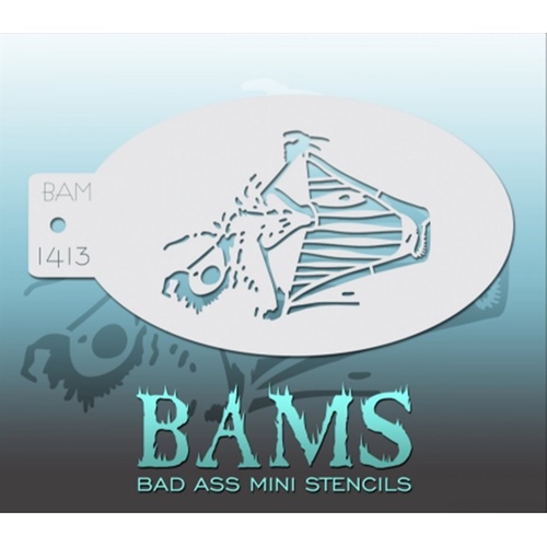 BAM Bad Ass Mini Stencil - 1413