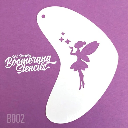 Art Factory Boomerang Stencil - 002 - Pixie Kiss