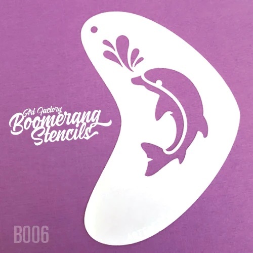 Art Factory Boomerang Stencil - 006 - Dolphin