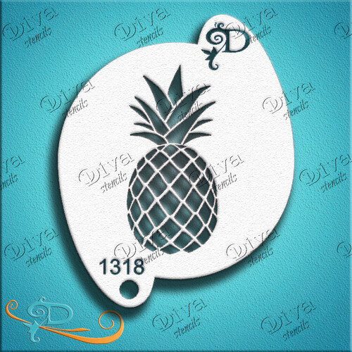 Diva Stencil 1318 - Pineapple