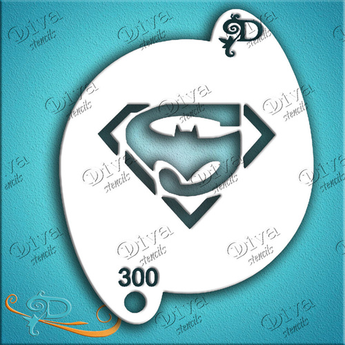 Diva Stencil 300 - Super with Bat Logo Entwined