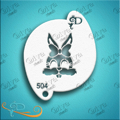 Diva Stencil 504 - Sweet Bunny