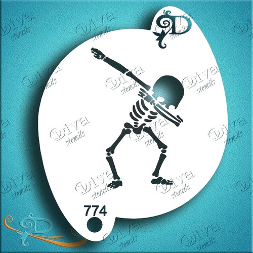 Diva Stencil 774 - Skeleton Dab Dance