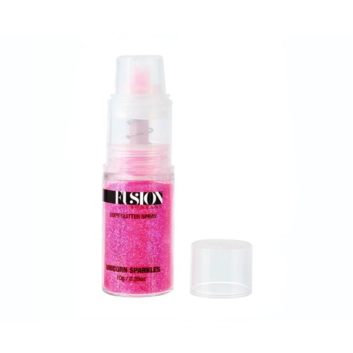 Fusion Body Art Glitter Pump Spray - Unicorn Sparkles - Holographic Pink