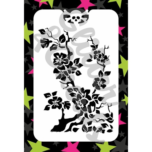 Glitter & Ghouls Cherry Blossom Stencil GG120