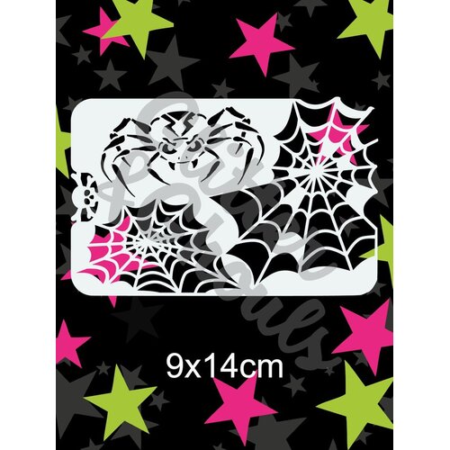 Glitter & Ghouls Spider Sleevoos Stencil - GG143