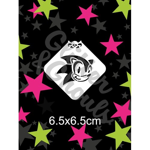 Glitter & Ghouls Sonic Mini Stencil - GG144