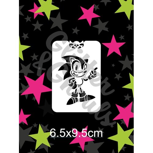 Glitter & Ghouls Sonic the Hedgehog Stencil - GG145