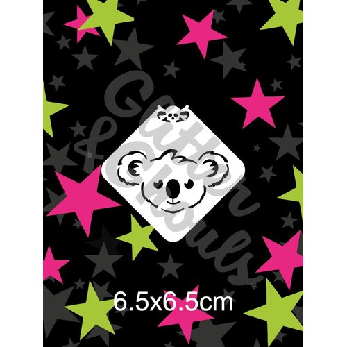 Glitter & Ghouls Cutie Koala Mini Stencil - GG156