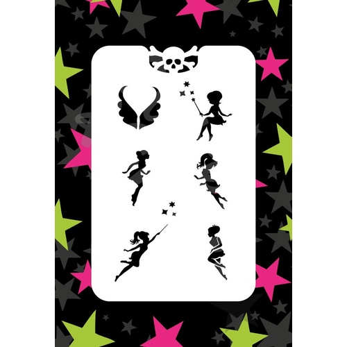 Glitter & Ghouls Fairies Stencil GG46