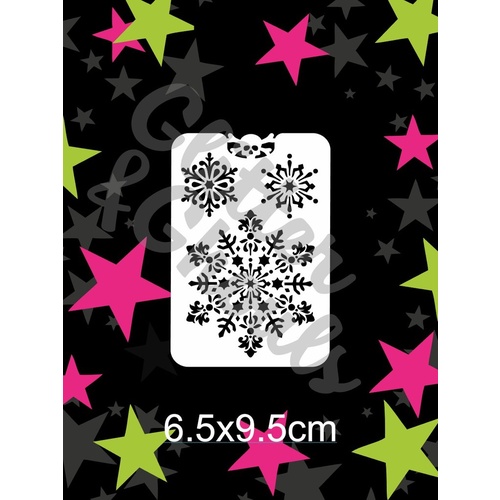 Glitter & Ghouls Snowflake Princess Stencil GG61