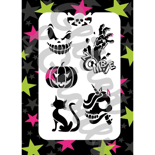 Glitter & Ghouls Halloween Extras Stencil GG94