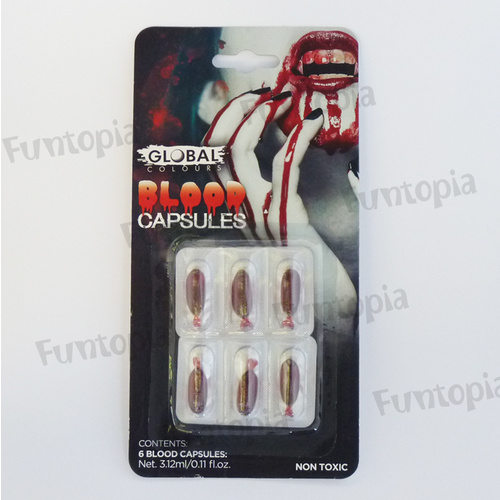 Global Colours Blood Capsules - 6 capsules
