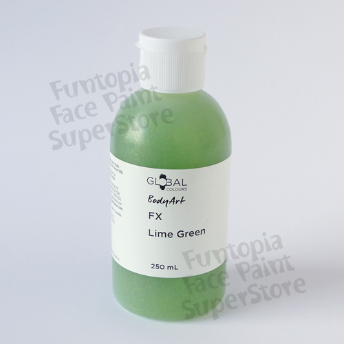 Global FX 250ml Lime Green Concentrated Glitter Gel