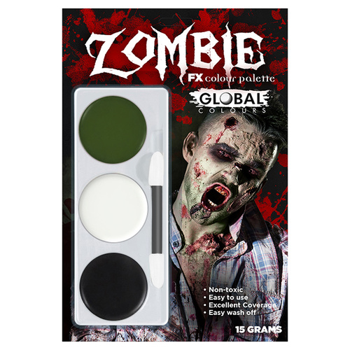 Global Colours Face Painting Kit - Zombie