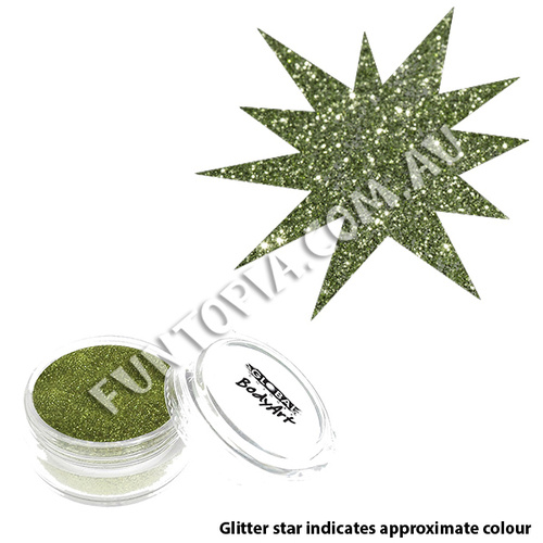 Global Colours Lime Green Cosmetic Glitter