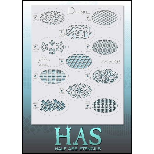 Half Ass Stencil - HAS 5003- Design