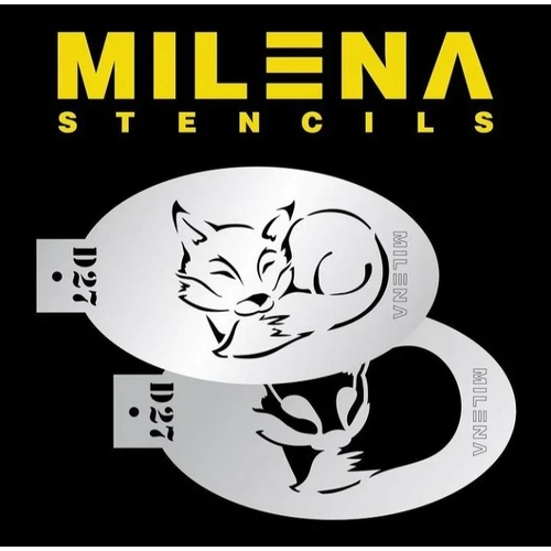 Milena Stencil – Cute Fox Stencil Set – D27