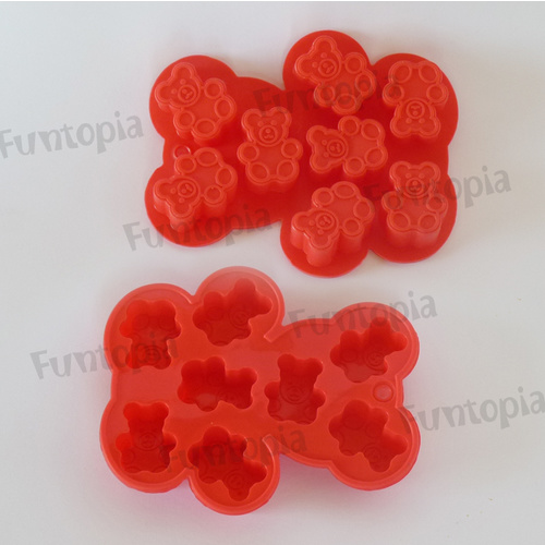 Silicone Mould - 3D Bear13.3 x 11 x 1.6cm - approx