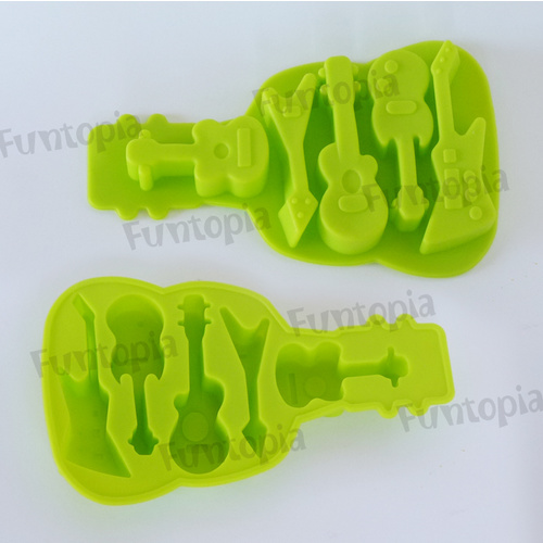 Silicone Mould - Guitar 17.5 x 10.60 x 1.7cm - approx