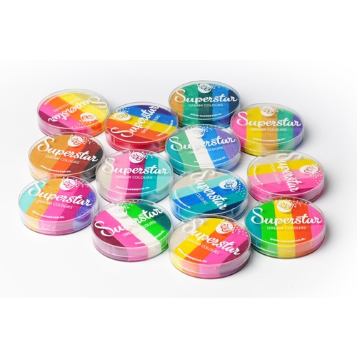 Superstar 45g Rainbow/Split Cake - Baker's Dozen (13) - Dream Colours Collection