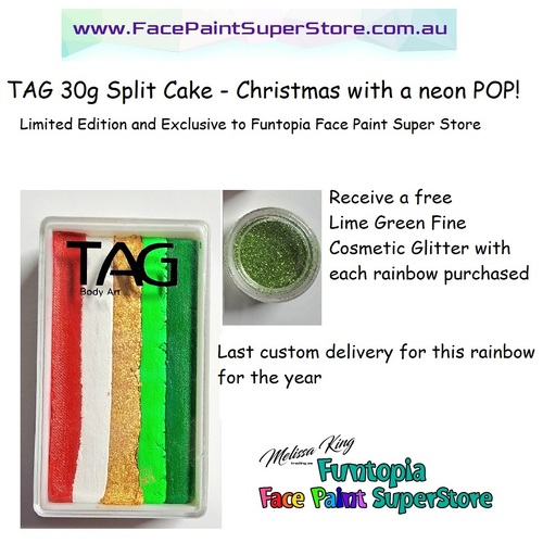 TAG Face Paint, Rainbow Split Cake