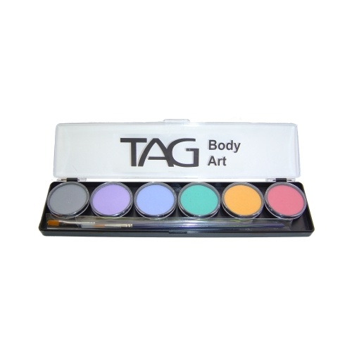 TAG Body Art Regular 6 x 10g Pastel Colours Palette