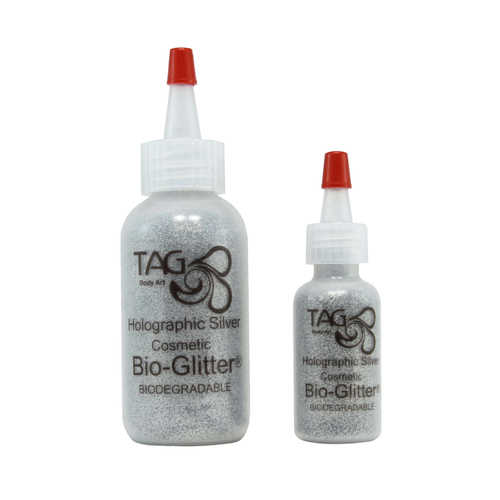 TAG Body Art BIO Glitter - 15ml Holographic Silver Biodegradable