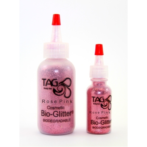 TAG Body Art BIO Glitter - 15ml Rose Pink Biodegradable
